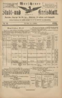 Wreschener Stadt und Kreisblatt: amtlicher Anzeiger für Wreschen, Miloslaw, Strzalkowo und Umgegend 1904.02.04 Nr14