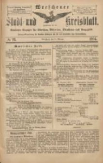 Wreschener Stadt und Kreisblatt: amtlicher Anzeiger für Wreschen, Miloslaw, Strzalkowo und Umgegend 1904.02.25 Nr23