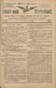 Wreschener Stadt und Kreisblatt: amtlicher Anzeiger für Wreschen, Miloslaw, Strzalkowo und Umgegend 1904.03.29 Nr37