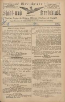 Wreschener Stadt und Kreisblatt: amtlicher Anzeiger für Wreschen, Miloslaw, Strzalkowo und Umgegend 1904.03.31 Nr38