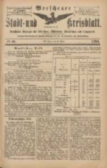 Wreschener Stadt und Kreisblatt: amtlicher Anzeiger für Wreschen, Miloslaw, Strzalkowo und Umgegend 1904.04.26 Nr48
