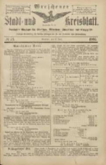 Wreschener Stadt und Kreisblatt: amtlicher Anzeiger für Wreschen, Miloslaw, Strzalkowo und Umgegend 1904.06.25 Nr73