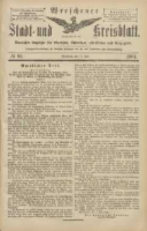 Wreschener Stadt und Kreisblatt: amtlicher Anzeiger für Wreschen, Miloslaw, Strzalkowo und Umgegend 1904.07.14 Nr81