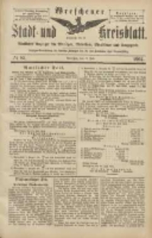 Wreschener Stadt und Kreisblatt: amtlicher Anzeiger für Wreschen, Miloslaw, Strzalkowo und Umgegend 1904.07.23 Nr85