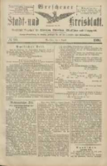 Wreschener Stadt und Kreisblatt: amtlicher Anzeiger für Wreschen, Miloslaw, Strzalkowo und Umgegend 1904.08.04 Nr90