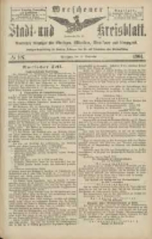 Wreschener Stadt und Kreisblatt: amtlicher Anzeiger für Wreschen, Miloslaw, Strzalkowo und Umgegend 1904.09.13 Nr107