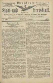 Wreschener Stadt und Kreisblatt: amtlicher Anzeiger für Wreschen, Miloslaw, Strzalkowo und Umgegend 1904.09.17 Nr109