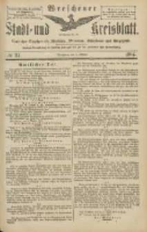 Wreschener Stadt und Kreisblatt: amtlicher Anzeiger für Wreschen, Miloslaw, Strzalkowo und Umgegend 1904.10.06 Nr117