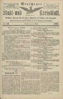 Wreschener Stadt und Kreisblatt: amtlicher Anzeiger für Wreschen, Miloslaw, Strzalkowo und Umgegend 1904.10.11 Nr119