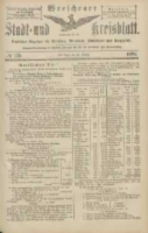 Wreschener Stadt und Kreisblatt: amtlicher Anzeiger für Wreschen, Miloslaw, Strzalkowo und Umgegend 1904.10.25 Nr125