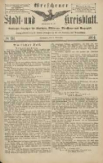 Wreschener Stadt und Kreisblatt: amtlicher Anzeiger für Wreschen, Miloslaw, Strzalkowo und Umgegend 1904.11.08 Nr131