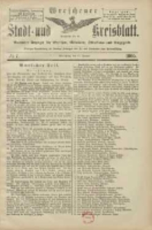 Wreschener Stadt und Kreisblatt: amtlicher Anzeiger f&uuml;r Wreschen, Miloslaw, Strzalkowo und Umgegend 1905.01.17 Nr7