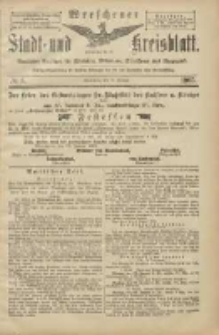Wreschener Stadt und Kreisblatt: amtlicher Anzeiger für Wreschen, Miloslaw, Strzalkowo und Umgegend 1905.01.19 Nr8