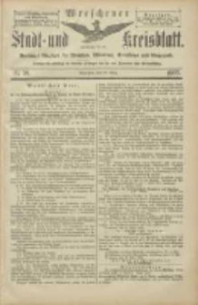 Wreschener Stadt und Kreisblatt: amtlicher Anzeiger f&uuml;r Wreschen, Miloslaw, Strzalkowo und Umgegend 1905.03.30 Nr38