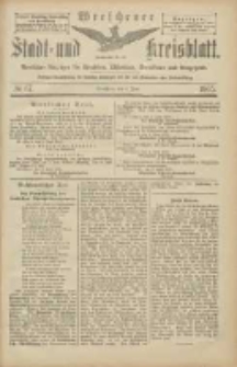Wreschener Stadt und Kreisblatt: amtlicher Anzeiger f&uuml;r Wreschen, Miloslaw, Strzalkowo und Umgegend 1905.06.08 Nr67