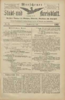 Wreschener Stadt und Kreisblatt: amtlicher Anzeiger f&uuml;r Wreschen, Miloslaw, Strzalkowo und Umgegend 1905.07.01 Nr76