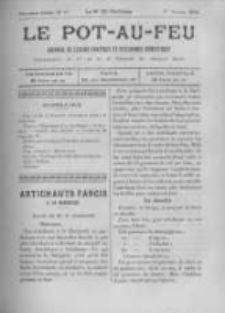 Le Pot-au-feu: journal de cuisine pratique et d'economie domestique. 1894 An.2 No.13