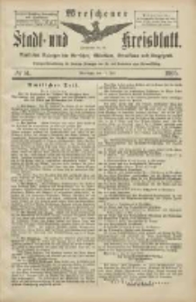 Wreschener Stadt und Kreisblatt: amtlicher Anzeiger f&uuml;r Wreschen, Miloslaw, Strzalkowo und Umgegend 1905.07.13 Nr81