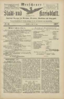 Wreschener Stadt und Kreisblatt: amtlicher Anzeiger f&uuml;r Wreschen, Miloslaw, Strzalkowo und Umgegend 1905.07.25 Nr86