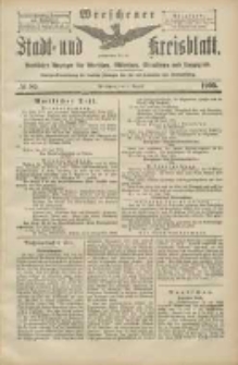 Wreschener Stadt und Kreisblatt: amtlicher Anzeiger für Wreschen, Miloslaw, Strzalkowo und Umgegend 1905.08.01 Nr89