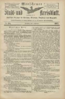 Wreschener Stadt und Kreisblatt: amtlicher Anzeiger für Wreschen, Miloslaw, Strzalkowo und Umgegend 1905.09.02 Nr104