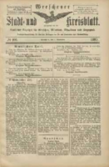 Wreschener Stadt und Kreisblatt: amtlicher Anzeiger für Wreschen, Miloslaw, Strzalkowo und Umgegend 1905.09.07 Nr106