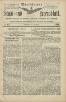 Wreschener Stadt und Kreisblatt: amtlicher Anzeiger f&uuml;r Wreschen, Miloslaw, Strzalkowo und Umgegend 1905.09.09 Nr107