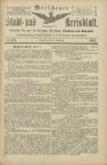 Wreschener Stadt und Kreisblatt: amtlicher Anzeiger für Wreschen, Miloslaw, Strzalkowo und Umgegend 1905.09.21 Nr112