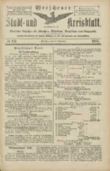 Wreschener Stadt und Kreisblatt: amtlicher Anzeiger für Wreschen, Miloslaw, Strzalkowo und Umgegend 1905.09.23 Nr113