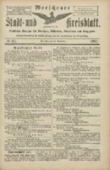 Wreschener Stadt und Kreisblatt: amtlicher Anzeiger f&uuml;r Wreschen, Miloslaw, Strzalkowo und Umgegend 1905.09.28 Nr115