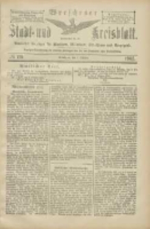 Wreschener Stadt und Kreisblatt: amtlicher Anzeiger für Wreschen, Miloslaw, Strzalkowo und Umgegend 1905.10.07 Nr119