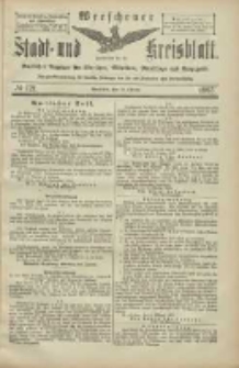 Wreschener Stadt und Kreisblatt: amtlicher Anzeiger für Wreschen, Miloslaw, Strzalkowo und Umgegend 1905.10.12 Nr121