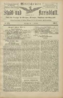 Wreschener Stadt und Kreisblatt: amtlicher Anzeiger für Wreschen, Miloslaw, Strzalkowo und Umgegend 1905.11.11 Nr134