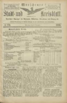 Wreschener Stadt und Kreisblatt: amtlicher Anzeiger für Wreschen, Miloslaw, Strzalkowo und Umgegend 1905.11.25 Nr139
