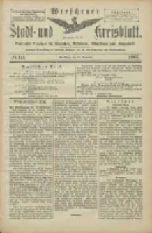 Wreschener Stadt und Kreisblatt: amtlicher Anzeiger für Wreschen, Miloslaw, Strzalkowo und Umgegend 1905.11.30 Nr141