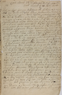 Copia literarum DD Confoederatorum ad SRMttem Sueciae Varsoviae 21 Aprilis 1704