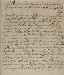 Copia listu Xcia Im Mężykowa do ImP hetmana polnego koronnego [Stanisław Mateusz Rzewuski] 25.11.1706