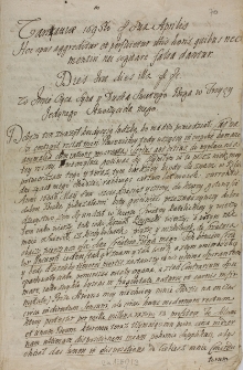 Testament Marka Matczyńskiego 1697