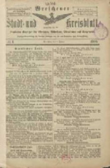 Wreschener Stadt und Kreisblatt: amtlicher Anzeiger für Wreschen, Miloslaw, Strzalkowo und Umgegend 1906.01.04 Nr1