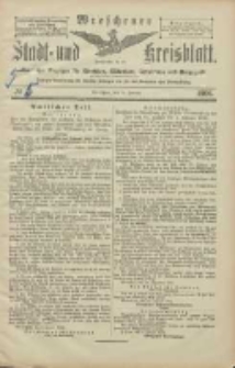 Wreschener Stadt und Kreisblatt: amtlicher Anzeiger für Wreschen, Miloslaw, Strzalkowo und Umgegend 1906.01.13 Nr5