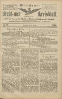 Wreschener Stadt und Kreisblatt: amtlicher Anzeiger für Wreschen, Miloslaw, Strzalkowo und Umgegend 1906.02.22 Nr22