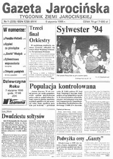 Gazeta Jarocińska 1995.01.06 Nr1(223)
