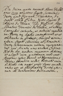 Polecenie Alojzego Foscari, legata 1709