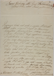 Imci biskup przemyski czyni recep od nominacyey biskupstwa krakowskiego 10.03.1710