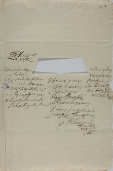 Goty membran z podpisem różnych Ihmm PP. senatorów