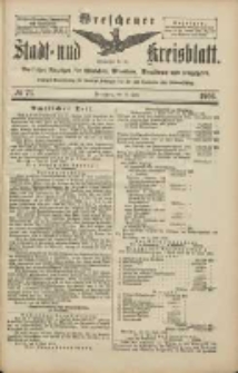 Wreschener Stadt und Kreisblatt: amtlicher Anzeiger für Wreschen, Miloslaw, Strzalkowo und Umgegend 1906.06.26 Nr73