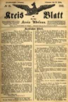 Kreis-Blatt fuer den Kreis Adelnau 1882.03.30 R.1882 nr26