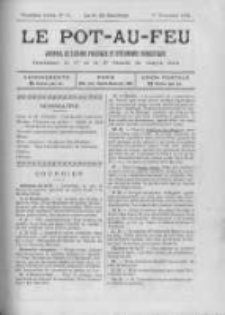 Le Pot-au-feu: journal de cuisine pratique et d'economie domestique. 1895 An.3 No.21