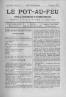 Le Pot-au-feu: journal de cuisine pratique et d'economie domestique. 1896 An.4 No.2