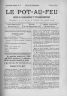 Le Pot-au-feu: journal de cuisine pratique et d'economie domestique. 1896 An.4 No.16